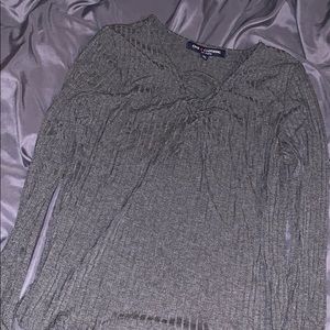 Grey long sleeve top